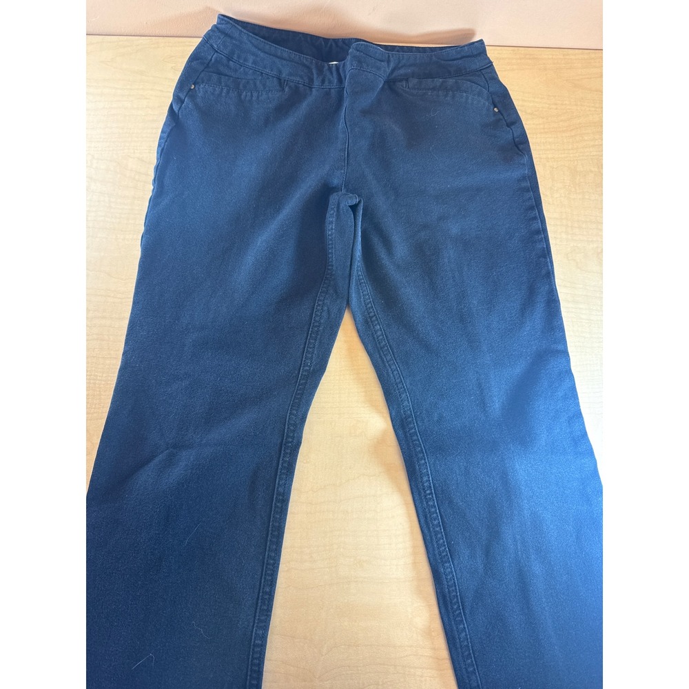 Chicos So Slimming Black Pull On Straight‎ Leg Pants Size 00 Regular